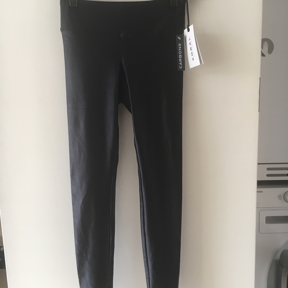 Koral Activewear Black Shiny Pants
